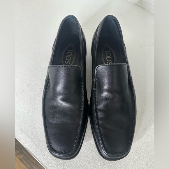 Tod’s Classic Black Leather Fall Quiet Luxury Loafers M 6.5 W9 Made in Italy - Picture 5 of 10